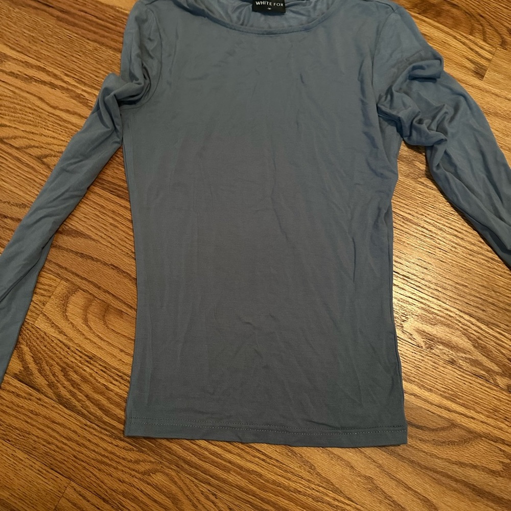 White Fox Grey Long Sleeve